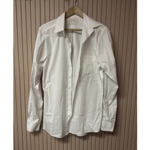 Roundtree & Yorke Gold Label Slim Fit Dress Shirt White Size 15.5 35in